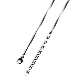 Collier avec nom personnalisé en acier inoxydable noir, inspiration Alphabet, noms cachés pour cadeaux pour hommes et femmes, 2021 - Product Image 3