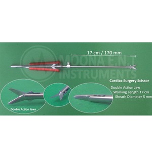 Tijeras de Cirugía Cardíaca de Acero Inoxidable en Oferta, Instrumento Quirúrgico de Doble Acción Recto para Aplicaciones Médicas - Product Image 4