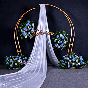 Arco de Boda Dorado Moderno, Desmontable, para Plantas Trepadoras, Decoración para Eventos y Fiestas - Product Image 2
