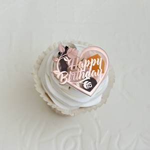 Decoración de Pastel Acrílica con Diseño de Corazón y Flores, para el Día de la Madre, Cumpleaños, Adorno para Cupcakes, Decoración de Pastel de Plástico - Product Image 3