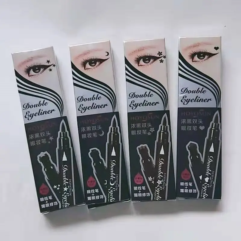 Yiwu own logo private label waterproof liquid good quality long lasting stamp eyeliner