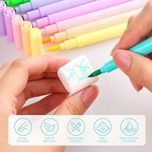 Pennarelli Commestibili OEM Colori Macaron, Penna <span class=keywords><strong>Colorante</strong></span> Alimentare <span class=keywords><strong>per</strong></span> Decorazione Torte, Vernice Commestibile <span class=keywords><strong>per</strong></span> Uova di Pasqua e Biscotti, 10 Pezzi - Product Image 5