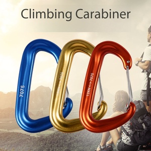 Mosquetón <span class=keywords><strong>de</strong></span> Aluminio <span class=keywords><strong>de</strong></span> 12KN para Exteriores, con Cierre <span class=keywords><strong>de</strong></span> Rosca, Hebilla para Mochila Tipo D, Gancho <span class=keywords><strong>de</strong></span> Seguridad para <span class=keywords><strong>Escalada</strong></span>, Candado Colgante <span class=keywords><strong>de</strong></span> 10L - Product Image 4