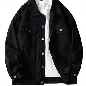 Wholesale ODM Men's XL Cotton Coated Jeans <b>Jacket</b> High Quality Custom Denim Windbreaker <b>Smart</b> Casual Yarn Dyed Fleece Winter - Product Image 3