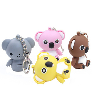 Dễ thương Koala Shaped <span class=keywords><strong>LED</strong></span> Đèn pin keychain mini nhựa Koala xe Túi Mặt dây chuyền <span class=keywords><strong>Keyring</strong></span> với hiệu ứng âm thanh - Product Image 6