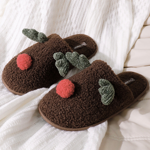 Venta al por Mayor de Pantuflas de Mujer con Suela de TPR y Peluche, Pantuflas de Diseño para Mujer a Precio Razonable - Product Image 2