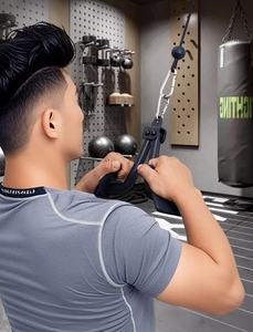 <span class=keywords><strong>Barra</strong></span> de Tríceps Antideslizante y Versátil para Máquina de Remo con Cable - Product Image 2