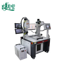 Machine de marquage laser UV à double tête en acier inoxydable pour le marquage des codes QR sur les bouteilles double face et la collecte d'informations