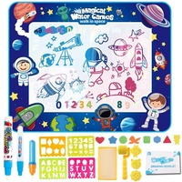 Tapis de dessin et d'écriture aquatique réutilisable pour enfants HARDWORK, grand format, toile magique à l'eau, tapis de gribouillage aquatique