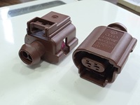 Conector genuino sellado FEP para sensor de temperatura de gases de escape, de 2 vías, codificación marrón II, enchufe impermeable para válvula EGR VAG, a granel