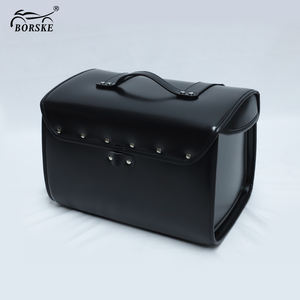 Bolsa Trasera Impermeable Retro <span class=keywords><strong>para</strong></span> Motocicleta, Scooter, <span class=keywords><strong>Bicicleta</strong></span> <span class=keywords><strong>de</strong></span> Carretera y Vehículo Eléctrico - Product Image 4