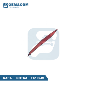 Followwish Réflecteur de lumière de rechange pour modèle de voiture de qualité authentique Réflecteur de pare-chocs arrière ABS pour Tesla Model S - Product Image 3