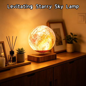 Lámpara de Cielo Estrellado Magnética Levitante con Impresión 3D, 3 Colores, Luz Nocturna de Luna Flotante para Decoración del Hogar - Product Image 1