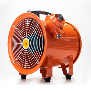 Ventilador Axial Industrial Bsft 400 de 28 Pulgadas con Aspas de Aleación de Aluminio, Eléctrico, Naranja, Portátil, para Ventilación y Extracción de Humo - Product Image 5