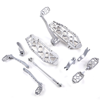 Kit de marchepieds style MX avec bras de frein et système de changement de vitesse talon-orteil pour modèles Harley Touring 2014-2025
