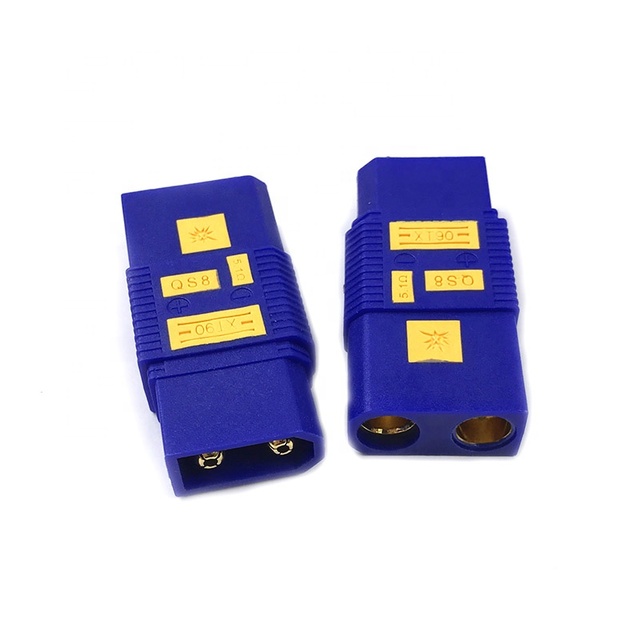 QS8 Female XT90 Male Battery Power Connector Adapter Welding Free Integrated Plug for RC Car Plane UAV Drone Radio Systems