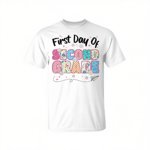 Camiseta del primer día de segundo grado para niñas, regreso a clases - Product Image 2