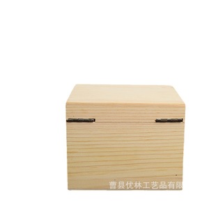Pine Wooden Storage <b>Box</b> Square Handmade Craft <b>Gift</b> Packaging Customizable Size - Product Image 4