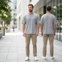 Dames katoenen T-shirt oversized losse pasvorm ronde hals korte mouw T-shirt zomer casual strandvakantie shirt ademend zacht