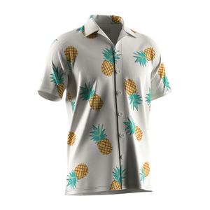 Camisa Hawaiana Blanca de Manga Corta con Estampado Floral para Hombre, Ideal para la Playa, en Oferta - Product Image 3