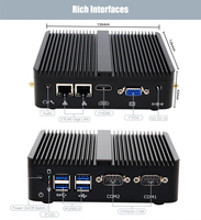 PC industrial sin ventilador para empresas en la UE, Japón, Australia y China, con Intel Celeron J4125 NUC de cuatro núcleos, doble LAN, COM, RS232, RAM DDR4, pantalla HD.