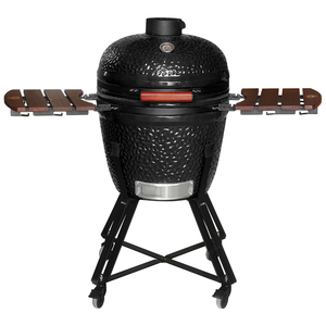 SEB 카마도 19인치 피자 오븐 카트 포함 숯불 카마도 그릴 24인치 세라믹 카마도 그릴 야외 가스 바베큐 그릴 - Product Image 1