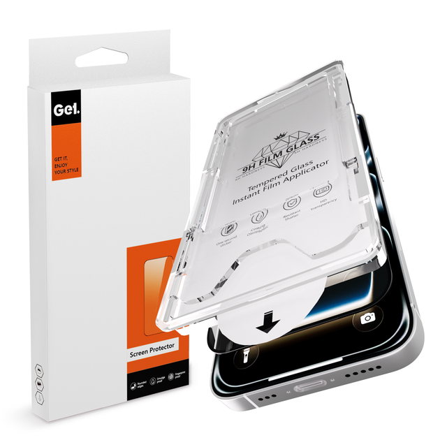 Custom Oem Dust Free Easy Installation Applicator Phone Tempered Glass Screen Protector Film for iPhone 13 14 15 16 17 Pro Max