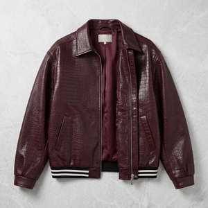 Custom logo Loose Fit Heavyweight 460gsm <b>Zip</b> <b>up</b> <b>Jacket</b> Outdoor High Quality Men's Streetwear Fashion Casual low price <b>Jacket</b> - Product Image 1