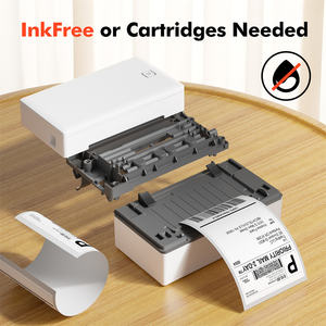 GD985 Imprimante thermique d'étiquettes portable sans encre 203DPI pour les petites entreprises WiFi Bluetooth USB High Speed <span class=keywords><strong>Express</strong></span> Airway - Product Image 6