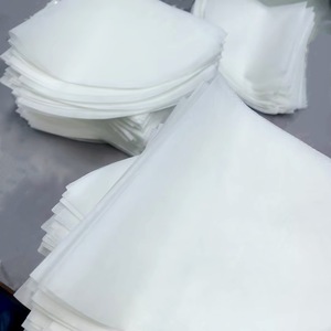 White V-Shaped Liquid Filter Bag 10 Inches Non-Woven Fabric For Oil Filtration - Product Image 2