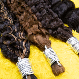 Cheveux humains non traités doublement étirés en vrac pour le tressage sans trame cheveux humains pour tresses Boho extensions de cheveux vietnamiens crus - Product Image 6