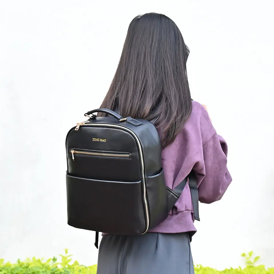 Luxury Vegan Leather Camera Backpack Bag Travel Laptop Satchel DSLR Backpacks Video Camera Rucksack Bag for Women