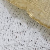 Assiette de présentation de luxe en plastique rétro avec support, assiette décorative pour la mise en table d'hôtel, de banquet ou de mariage