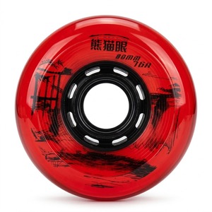 Patins à roulettes de hockey pour enfants et adultes 76A, double dureté, roues en PU 72mm 76mm 80mm, rebond élevé SHR pour patinage libre intérieur/extérieur sur <span class=keywords><strong>glace</strong></span> - Product Image 5