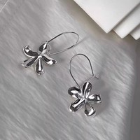 Anting Bunga Perak 925 untuk Wanita, Desain Unik, Nuansa Mewah, Anting Gaya INS Trendi Terbaru, Perhiasan Sederhana