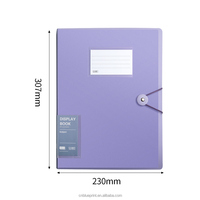 Carpeta de Archivo A4 para Estudiantes con Inserto Transparente de PVC Multicapa, Carpeta de Presentación de Hojas Sueltas para Almacenamiento de Exámenes