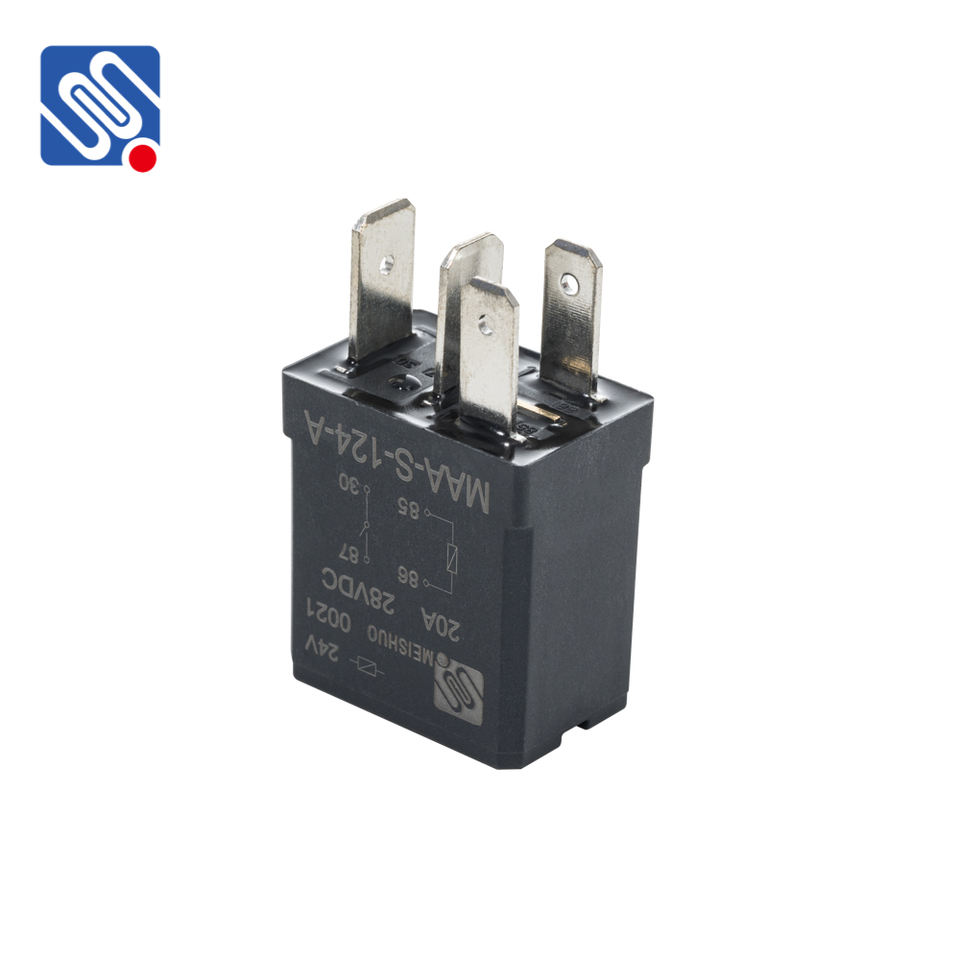 Meishuo MAA 12V 35A Waterproof Black Violet Relay Switch for Car New Reliability for Automobile Fog Lamp Air Conditioner