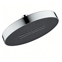Pommeau de douche rond de luxe grand format 30 cm, expérience spa, panneau supérieur moderne et durable anti-colmatage pour une couverture complète de la salle de bain