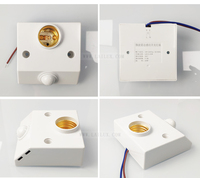 Vis E27 à 360 degrés support de lampe monté en surface capteur radar micro-ondes induction 110V 220V capteur de mouvement prise de lampe automatique