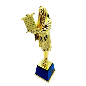 Di altezza basket donna in metallo con il cristallo base globo trophyindian chstyle oro platedl trofeo personalizzato
