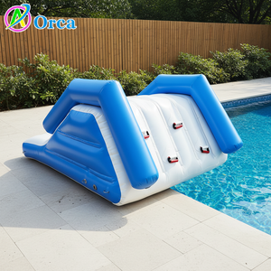 Mini toboggan gonflable en PVC étanche, mur d'escalade, pont flottant pour piscine, jeux aquatiques gonflables - Product Image 2