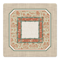 Tapis de protection de table pliable antidérapant en tissu floral rose citrouille doux d'automne, 80x80cm, 3mm d'épaisseur, pour Mahjong
