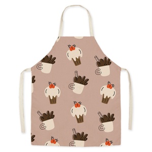Tablier de cuisine unisexe léger en polyester effet lin, sans manches, avec motif fruits, réutilisable, idéal pour l'été et les tâches domestiques - Product Image 4