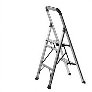 Scala Pieghevole in Alluminio a 2 Gradini Ultra Sottile con Corrimano Antiscivolo, Portata 150kg, Certificata EN 131, <span class=keywords><strong>per</strong></span> Scale e Bagno, Design Moderno - Product Image 5