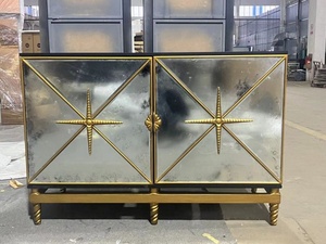 Moderne Eenvoudige Gouden Marmeren Consoletafel Van De Foshan-Fabriek, Nieuwe Antieke Meubelsupermarkt Gespiegeld Nieuwe Moderne, Eenvoudige Gouden - Product Image 5