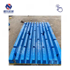 Customized Pe 600X900 Jaw Crusher Machine Casting Spare Parts High Manganese Steel Jaw Plate