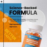 Bonbons à mâcher multivitaminés en vrac, supplément nutritionnel CoQ10, ingrédient racine de cannelle, bonbons vitaminés, gommes aux fruits