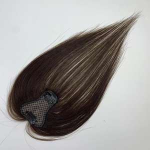 도매 하이 퀄리티 여성 화이트 전체 인도 레미 헤어 가발 토퍼 패치 헤어 증가 가발 - Product Image 6