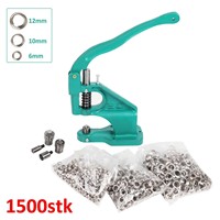 Petite machine à boutons manuelle, ensemble de boutons à œil d'air, machine à boutons en cuir adaptée aux boutons en cuir pour v
