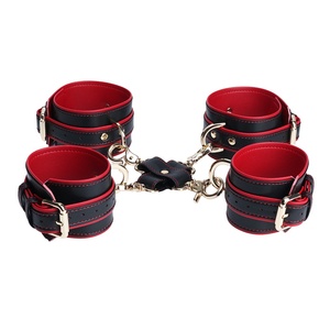 Ataduras de Cuero en Forma de Cruz, Accesorios de Entrenamiento de Comportamiento, Esposas, Grilletes para Piernas, Juego SM, Bondage, Juguetes Sexuales para Parejas Adultas, Venta al Por Mayor - Product Image 2